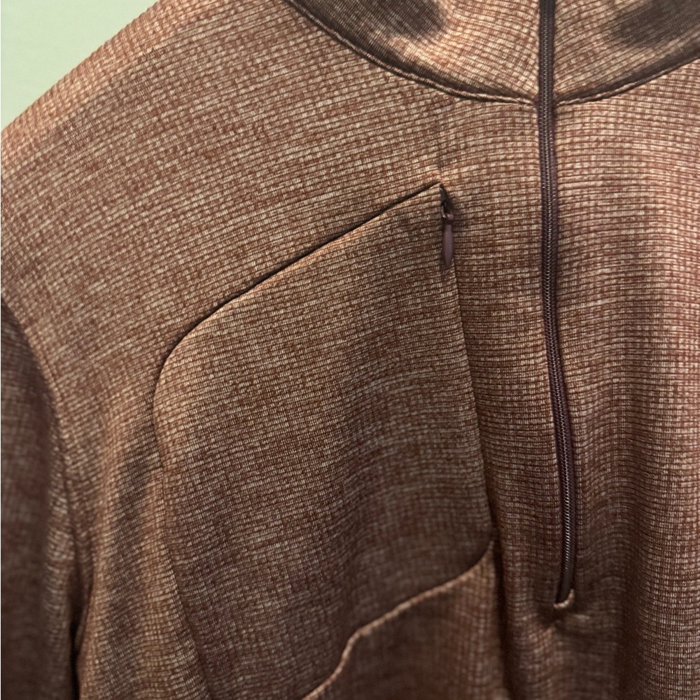 Johnston & Murphy Men's Zip Up Sweater - Rich Brown - Picture 3 of 6